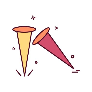 Çalışma araçlar simgesi tasarım, renkli vektör çizim 