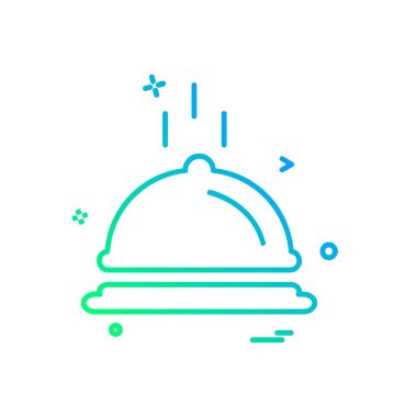 Gıda simgesi tasarım vektörü