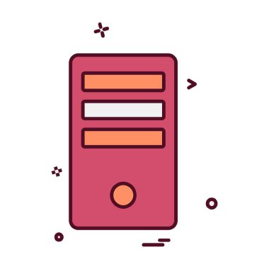 Bilgisayar simgesi tasarım vektörü