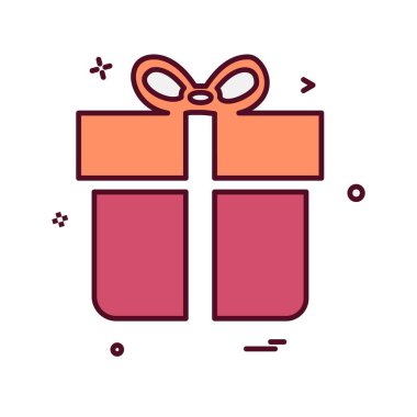 Giftbox simge tasarlamak vektör