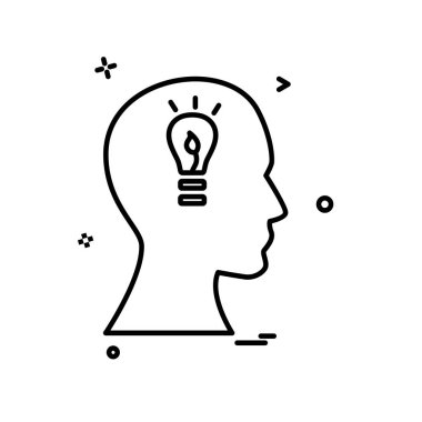 Fikir simge tasarlamak vektör