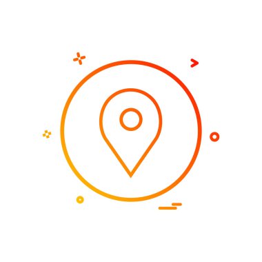 konumu temel simge vektör tasarımı