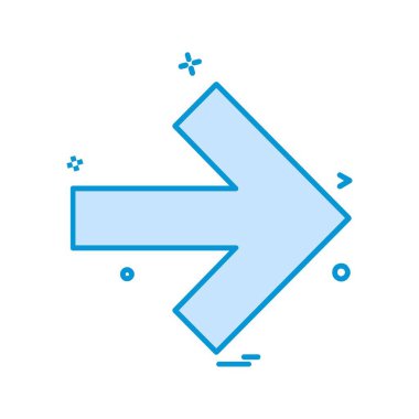 Ok simgesi tasarım vektörü