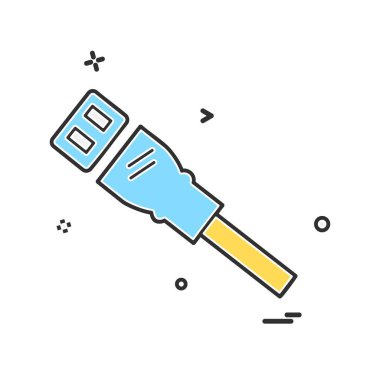 LAN kablosu simge tasarlamak vektör