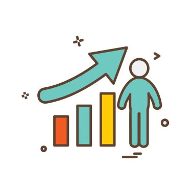 İş grafik simge tasarlamak vektör