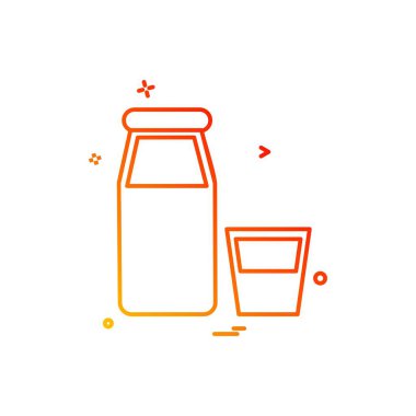 Gıda simgesi tasarım vektörü