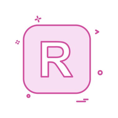 İngilizce alfabe simge tasarlamak vektör 