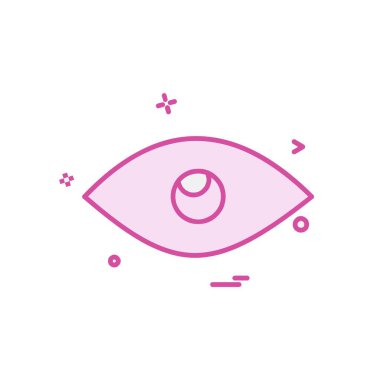 göz simgesi tasarım vektörü