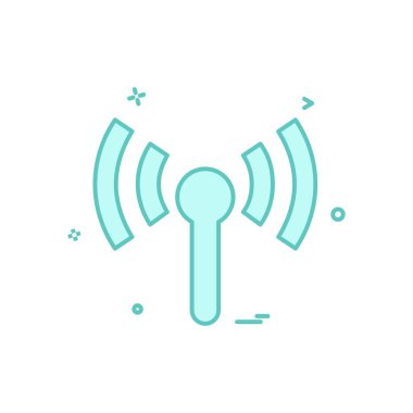 Wifi simge tasarım vektörü