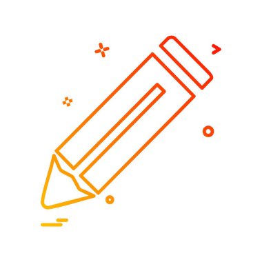 Kalem simgesi tasarım vektörü 