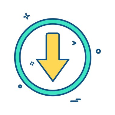 Ok simgesi tasarım vektörü