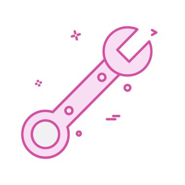 Donanım aracı simgesi tasarım, renkli vektör çizim 