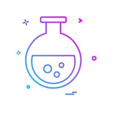 Şişesi simgesi tasarım, renkli vektör çizim