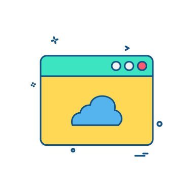 Web yerleşim simgesi tasarım vektörü