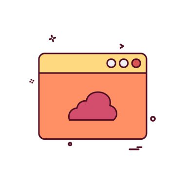 Web yerleşim simgesi tasarım vektörü