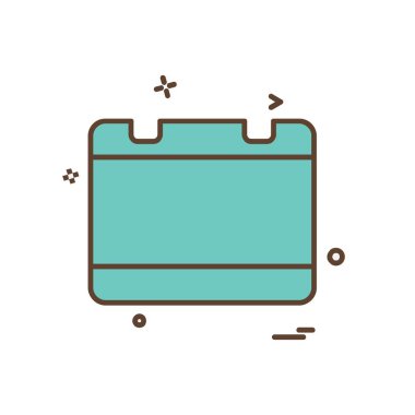 Takvim simgesi tasarım vektörü