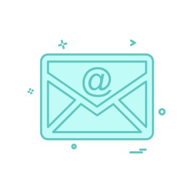 İleti simge tasarlamak vektör