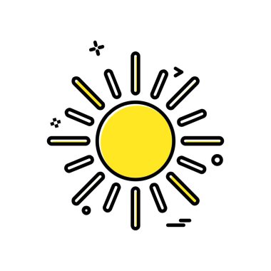 Weather simge vektör beyaz arka plan üzerinde