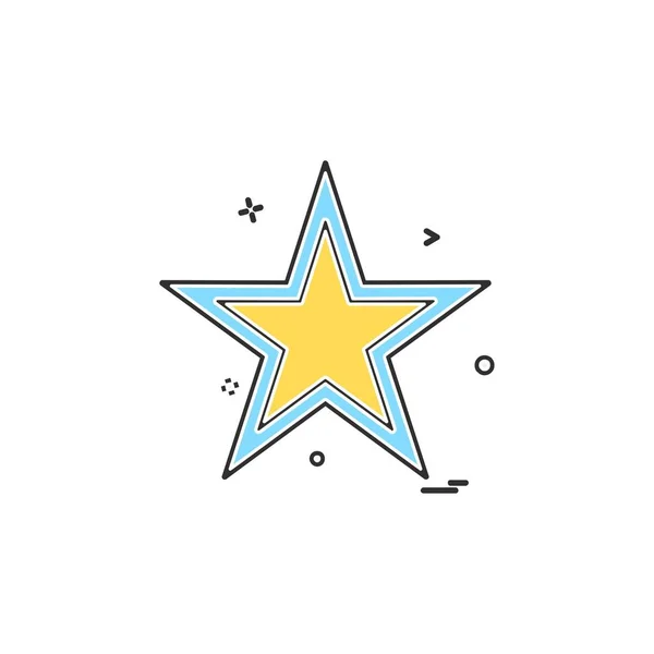 Star Icon Design Vector Illustration — Stock Vector