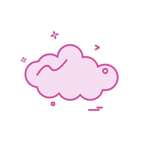 Designvektor Für Cloud Symbole — Stockvektor