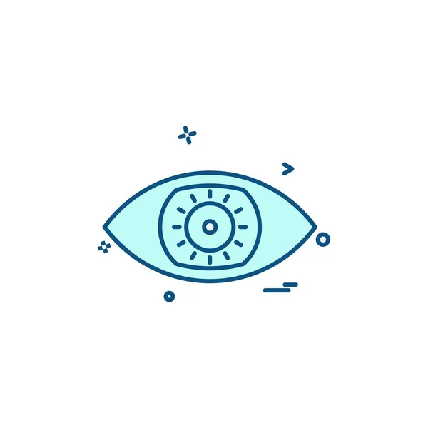 Auge Symbol Design Vektor — Stockvektor