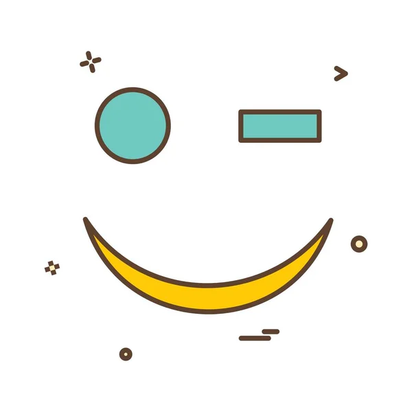 Emoji Icono Diseño Vector — Vector de stock