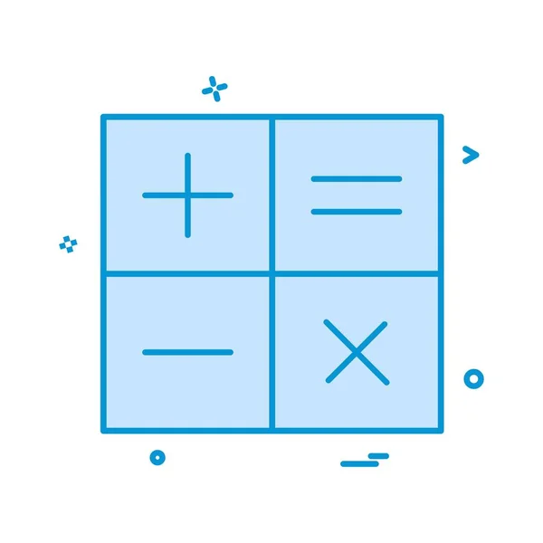 Calculadora Matemática Ícone Vetor Design —  Vetores de Stock