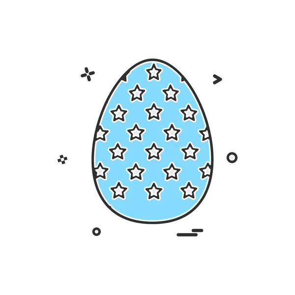 Egg Easter Religion Icon Vector Design — Stock Vector