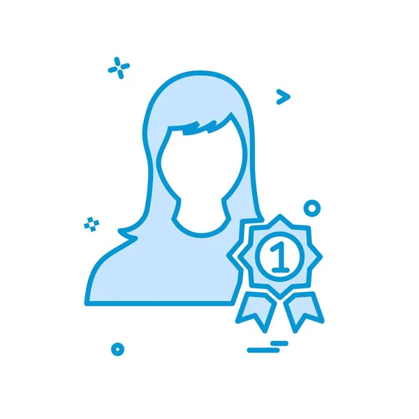 Männlicher Avatar Icon Designvektor — Stockvektor