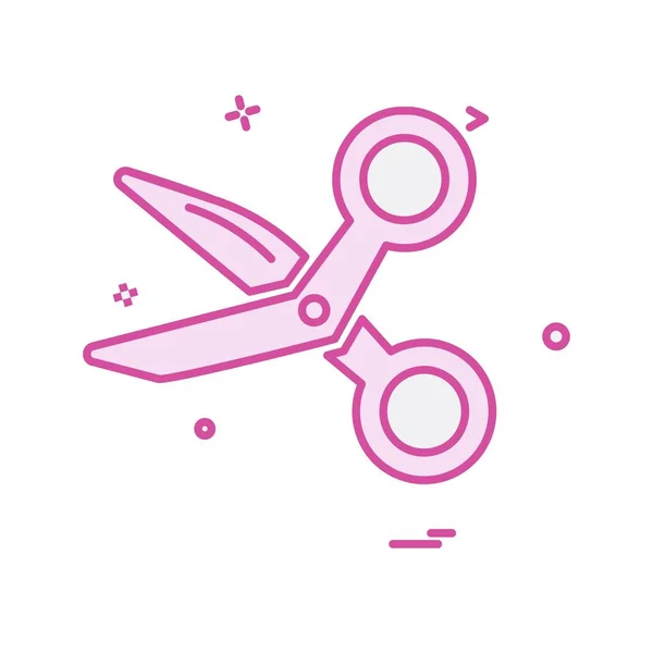 Scissor Pictogram Ontwerp Vectorillustratie — Stockvector