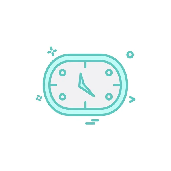 Reloj Icono Diseño Vector — Archivo Imágenes Vectoriales