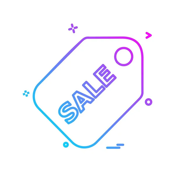 Sale Tag Icon Design Vector Illustration — Stock Vector