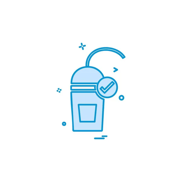 Drink Icon Design Bunte Vektorillustration — Stockvektor