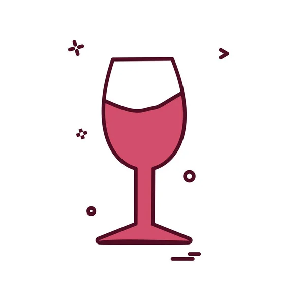 Drink Pictogram Ontwerp Kleurrijke Vectorillustratie — Stockvector