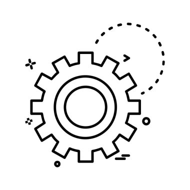 Çalışma araçlar simgesi tasarım, renkli vektör çizim 