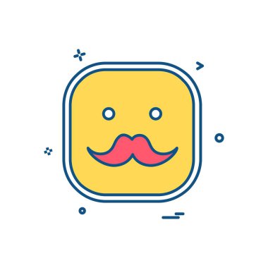 Mutlu Emoji simge tasarlamak vektör