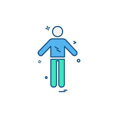 Sporcu simgesi tasarım vektörü