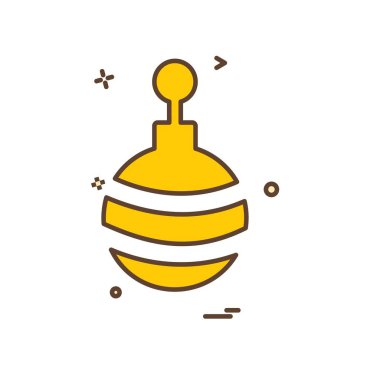 Noel top simge tasarlamak vektör