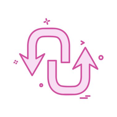 Ok simgesi tasarım vektörü