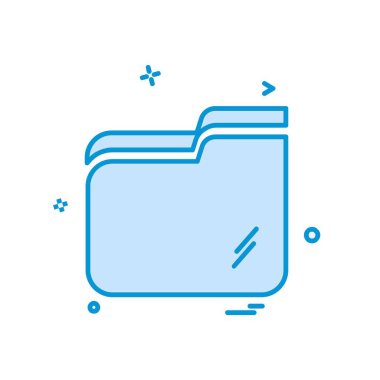 Klasör simge tasarlamak vektör