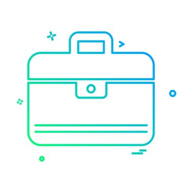 Evrak Çantası'nı simge tasarlamak vektör 