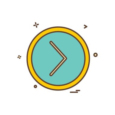 Sonraki simge tasarlamak vektör