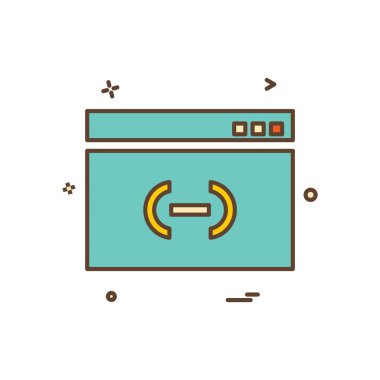 Web yerleşim simgesi tasarım vektörü