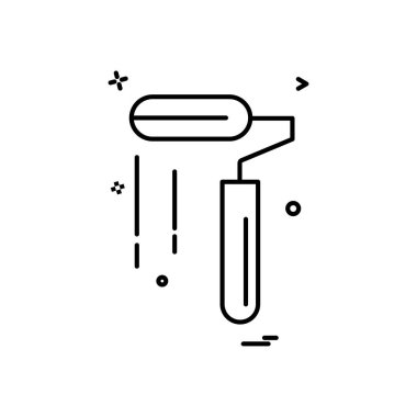 boya silindiri simge vektör tasarımı