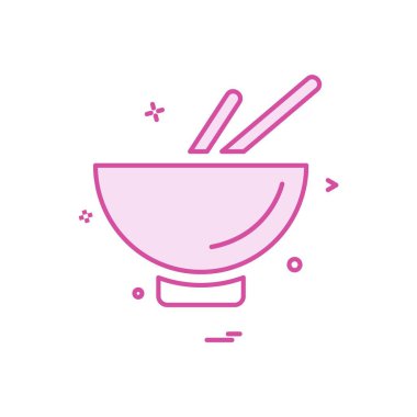 Bowl simge tasarım vektörü