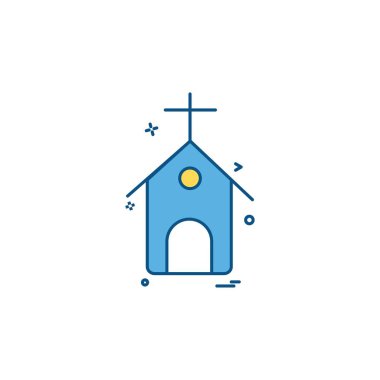 Kilise simge tasarlamak vektör 