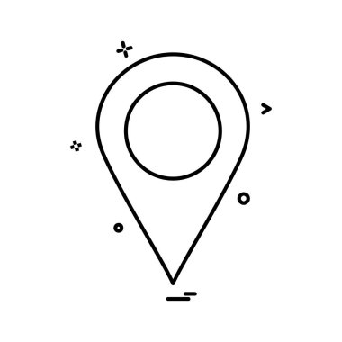 Gezinti simgesi tasarım, renkli vektör çizim