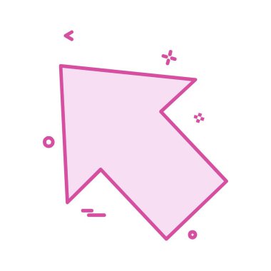 Ok simgesi tasarım vektörü