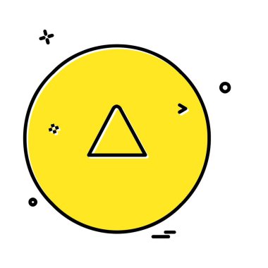 Yukarı ok simgesi tasarım vektörü