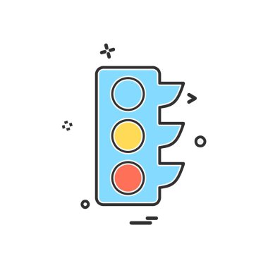 Trafik işaretleri simge tasarlamak vektör